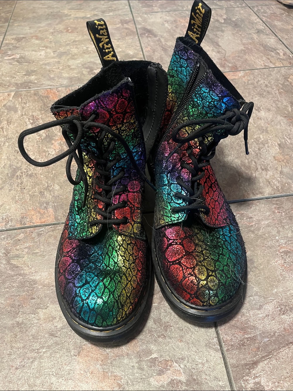 Dr. Martens Pascaly boots with side zipper